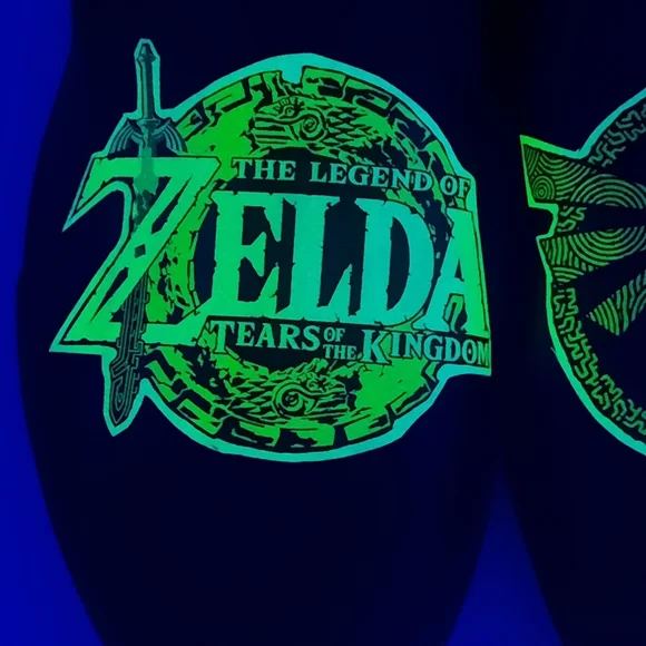 Vans Custom Glow in the dark Zelda Tears of the Kingdom black leather shoes 8.5 - Picture 12 of 16